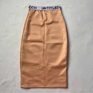 UNTITLED&CO Tan Pencil Skirt